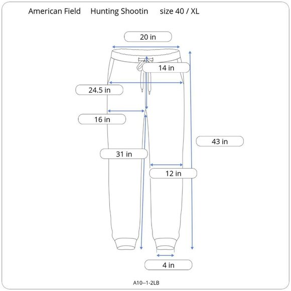 American Field Sportswear Canvas  Hunting Shooting Pants size‎ 40 / XL - Picture 12 of 12